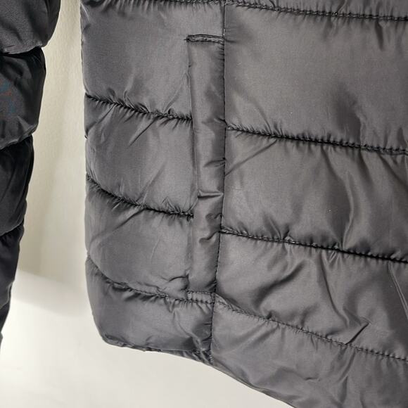 CI SONO Polyester Reversible Leopard and Black Puffer Coat Size Large - Picture 4 of 8